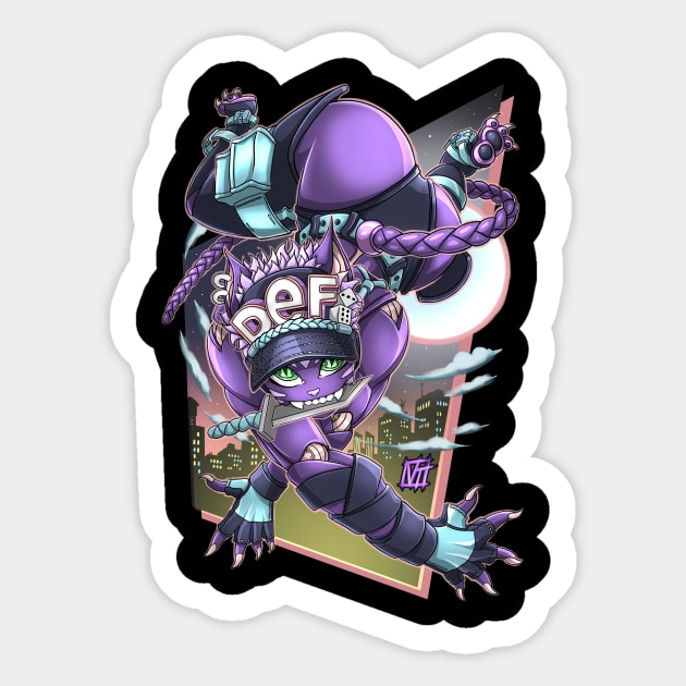 Sprinkles: The Mecha Cat Sticker by Toro Comics